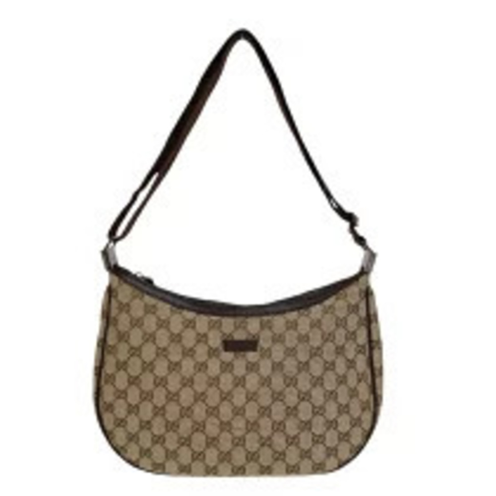 Gucci GG Canvas Shoulder Bag Brown